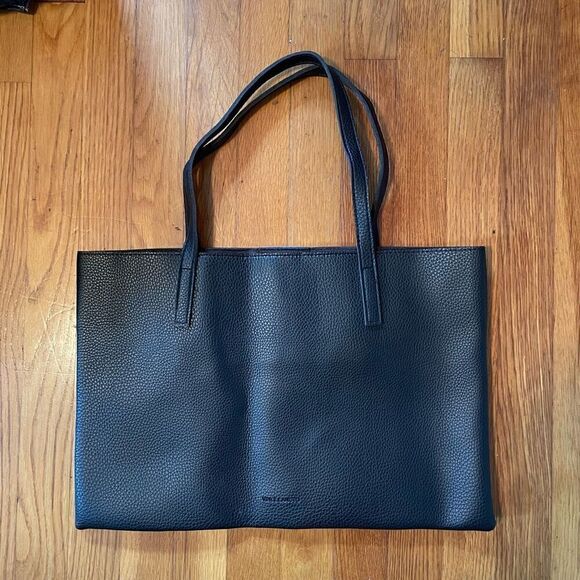 VINCE CAMUTO | black gray stripe laptop bag NWOT - Picture 2 of 7